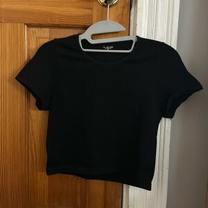 Urban Outfitters Out From Under Black Ribbed Cropped Top
